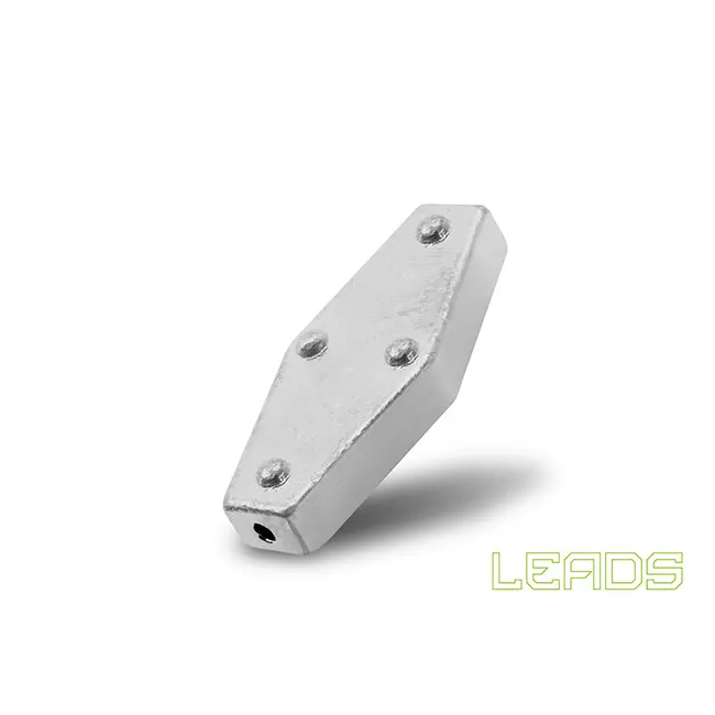 Plumb Delphin LEADS Hexagon cu Orificiu – 5 Bucăți/plic