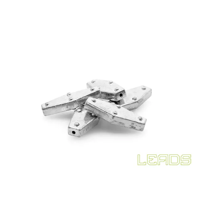 Plumb Delphin LEADS Hexagon cu Orificiu – 5 Bucăți/plic