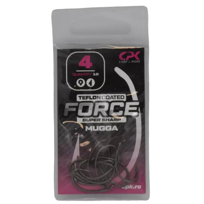 Carlige CPK Force Teflon Coated Mugga, 10buc/plic