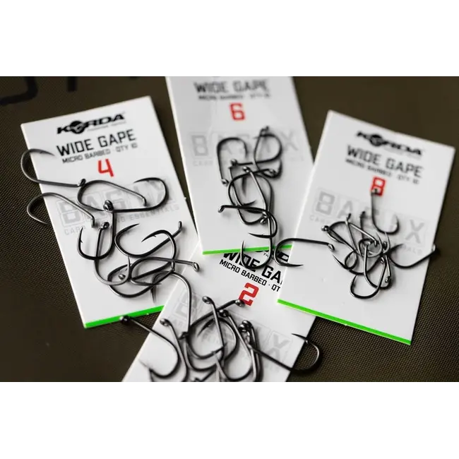 Cârlige Pescuit Crap Korda Basix Wide Gape