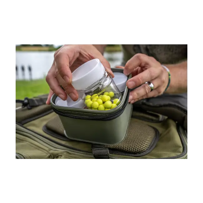 Geantă Nada Korum Progress EVA Hookbait Pouch ,4 Borcanase