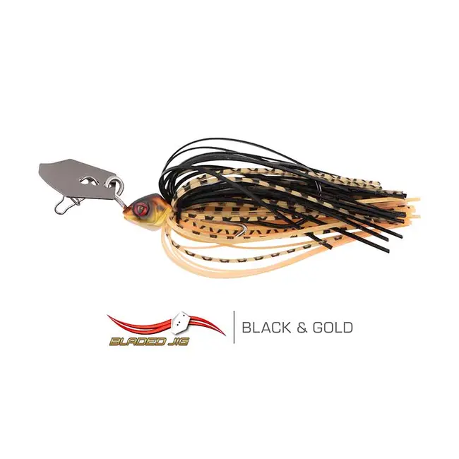 Nălucă Chatterbait Bladed Jig 7g Fox Rage, Culoare Black & Gold