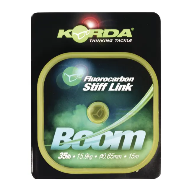 Fir Fluorocarbon Korda Boom Stiff Link 15m, Low Vis Green