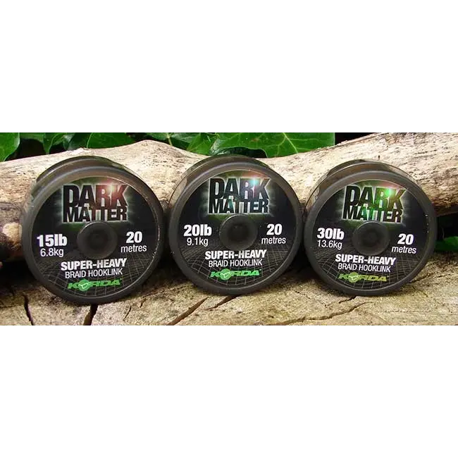 Fir Textil Korda Dark Matter Super-Heavy Braid Hooklink 20m
