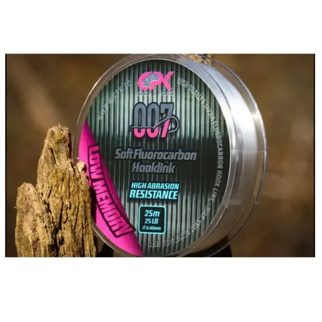 Fir Fluorocarbon CPK Hooklink, Transparent, 25m