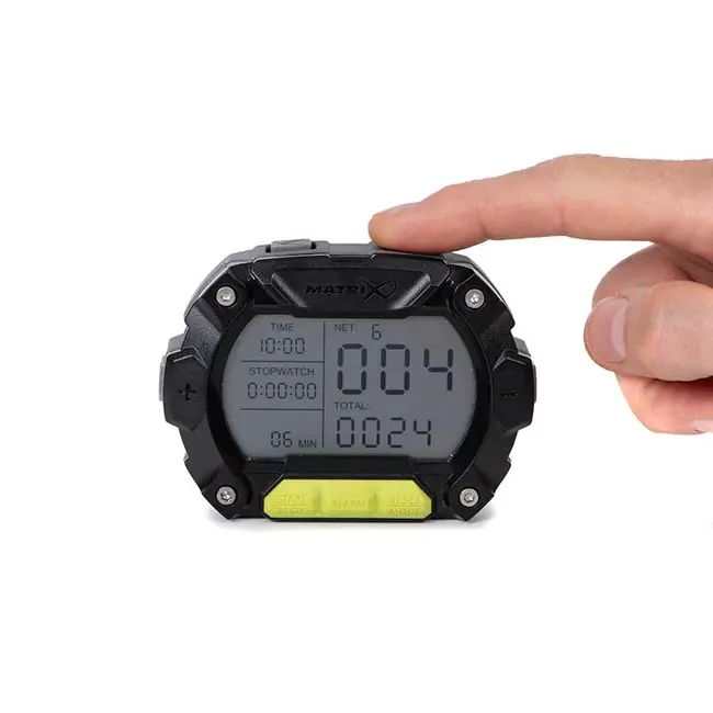 Contor Digital Pescuit Matrix Clicker Pro – Cronometru, Alarmă, Afișaj LCD