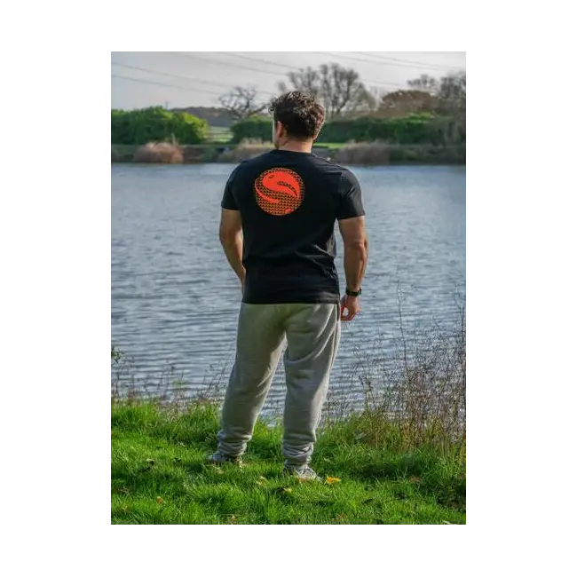 Tricou Guru Gradient Logo Tee, Black