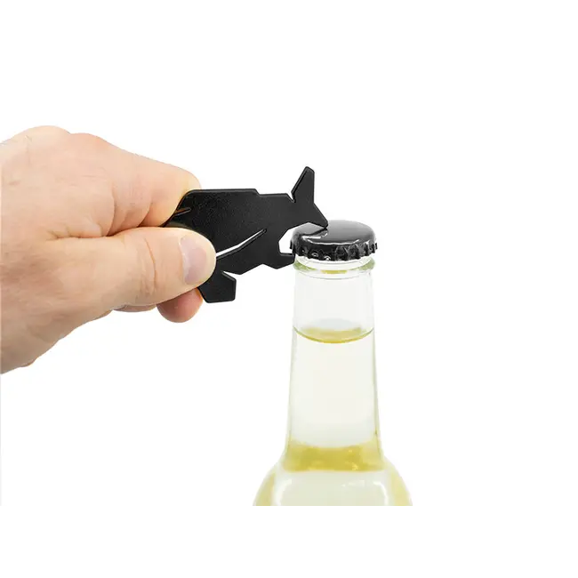 Breloc cu Deschizator de Sticle Delphin CARPENER Negru