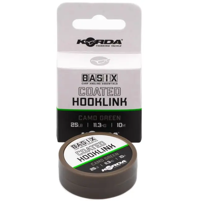 Fir Textil Cu Camasa Korda Basix Coated Hooklink, 10m