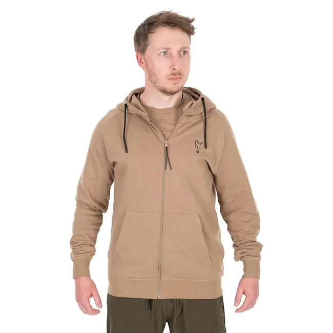 Hanorac Pescuit Fox LW Zip Hoody Tan – Editie Limitata