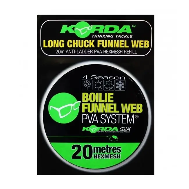 Rezerva Plasa Solubila Korda PVA Boilie Funnel Web Refill, Hexmesh, 20m