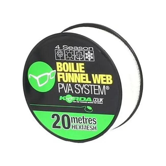 Rezerva Plasa Solubila Korda PVA Boilie Funnel Web Refill, Hexmesh, 20m
