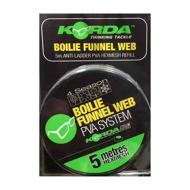 Rezerva Plasa Solubila Korda PVA Boilie Funnel Web Refill, Hexmesh, 5m