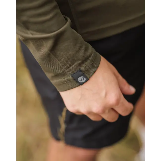 Bluza Pescuit Korda Kool UPF Zip Dark Olive – Protectie UPF 50