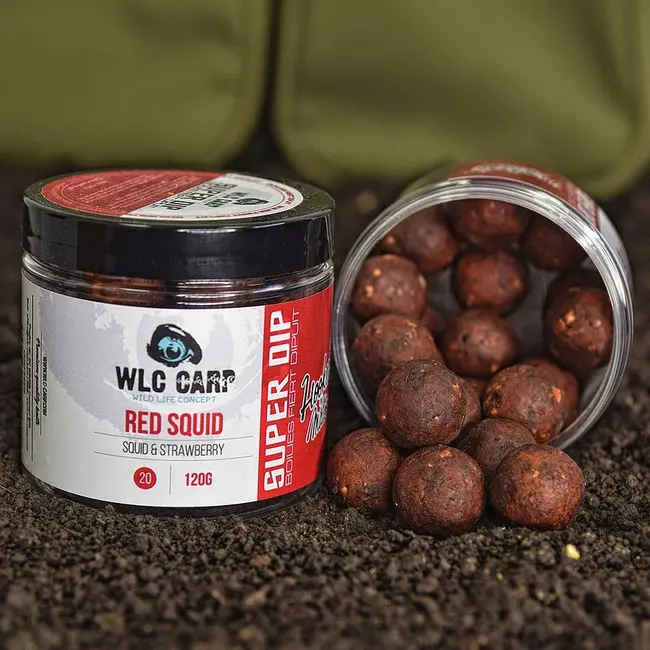 Boilies Fiert de Carlig WLC Carp Super Dip, 20mm, 120g, Red Squid