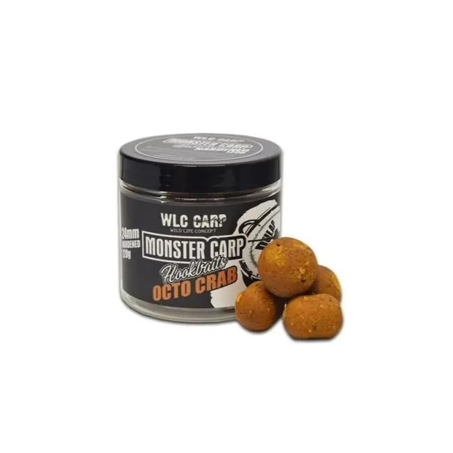 Boilies WLC Monster Carp, Octo Crab, 120g – Momeala Carlig pentru Crapi Mari