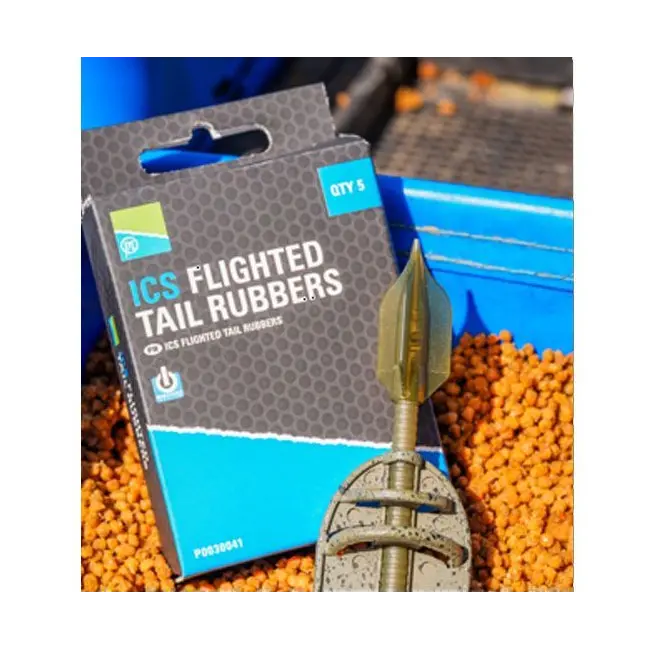 Conuri Preston ICS Flighted Tail Rubbers Method Feeder,5buc/plic