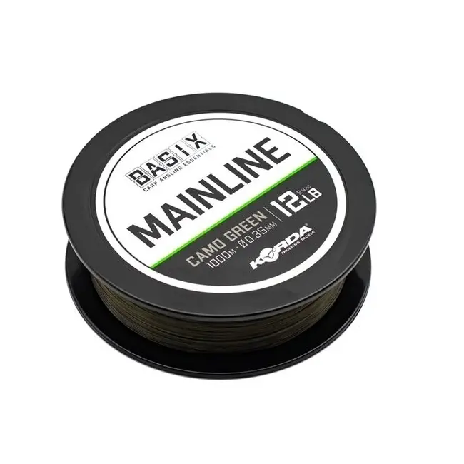Fir Monofilament Korda Basix Mainline, Camo Green, 1000m