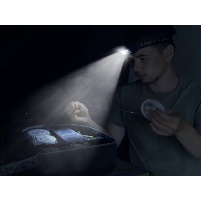 Lanterna Frontală Delphin ORBIX – LED 350lm, Senzor Mișcare, USB-C