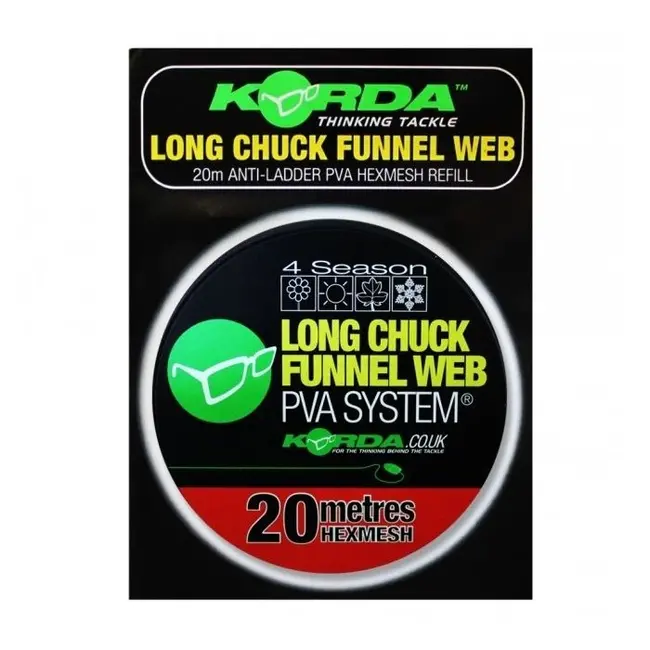 Rezerva Plasa Solubila Korda Funnel Web Long Chuck Hexmesh 20m, 15mm