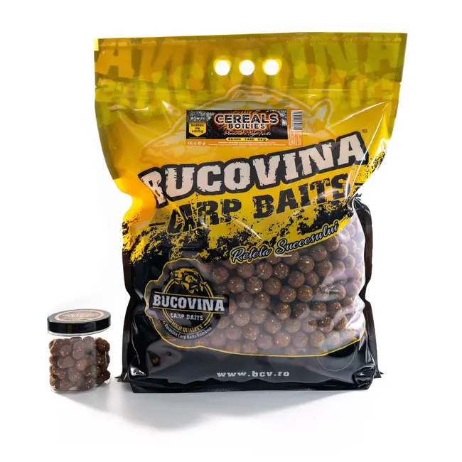 Boilies Bucovina Baits Cereals, Porumb & Tiger Nuts, 20mm, 5kg