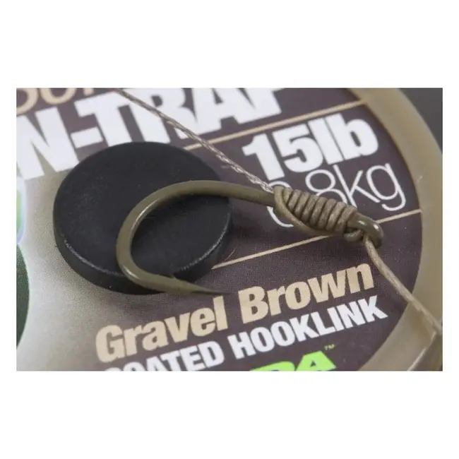 Fir Textil Cu Camasa Korda N-Trap Soft Coated Hooklink Gravel Brown, 20m