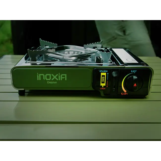 Aragaz Portabil Gaz Delphin INOXIA – 2000W, Inox ,Compact