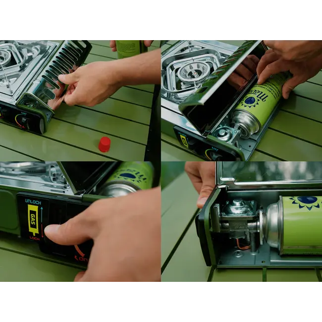 Aragaz Portabil Gaz Delphin INOXIA – 2000W, Inox ,Compact