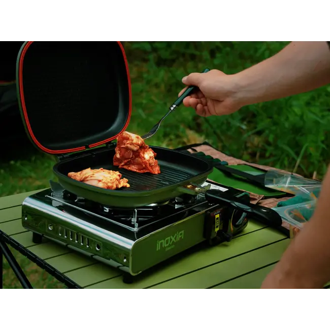 Aragaz Portabil Gaz Delphin INOXIA – 2000W, Inox ,Compact