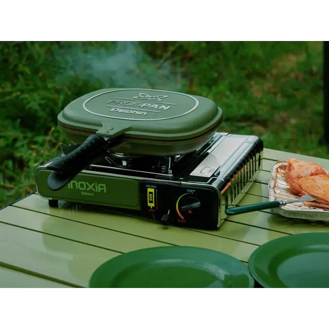 Aragaz Portabil Gaz Delphin INOXIA – 2000W, Inox ,Compact