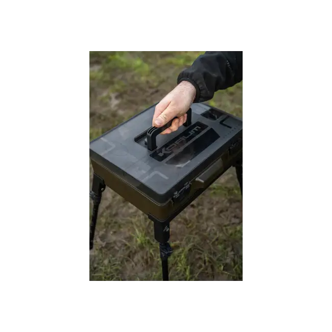 Valigeta cu Picioare-Suport Korum Mega Blox Station Fully Loaded