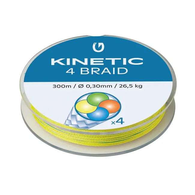 Fir Textil Kinetic 4 Braid, Multi Color, 300m
