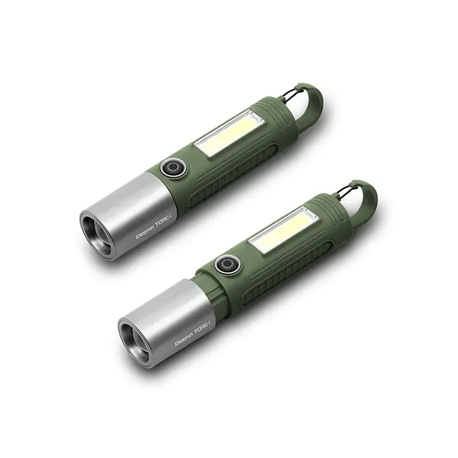 Lampa Camping Delphin TORIX – 170lm, Zoom, LED Verde