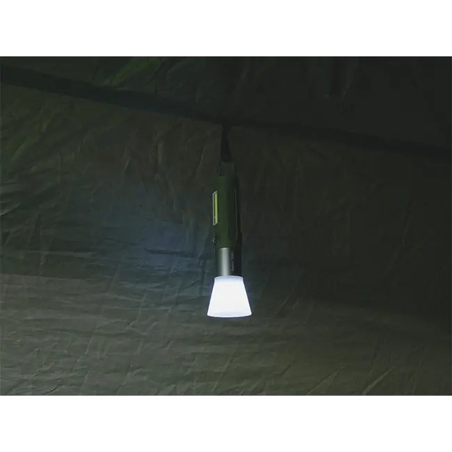 Lampa Camping Delphin TORIX – 170lm, Zoom, LED Verde