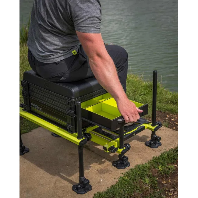 Scaun Modular Pescuit Matrix F25 Pro Seatbox Lime Edition