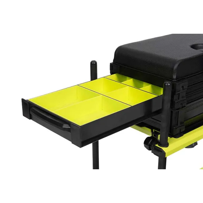 Scaun Modular Pescuit Matrix F25 Pro Seatbox Lime Edition
