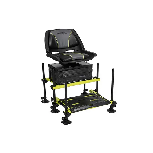 Scaun Modular Pescuit Matrix F25 Pro Swivel Seatbox Lime Edition