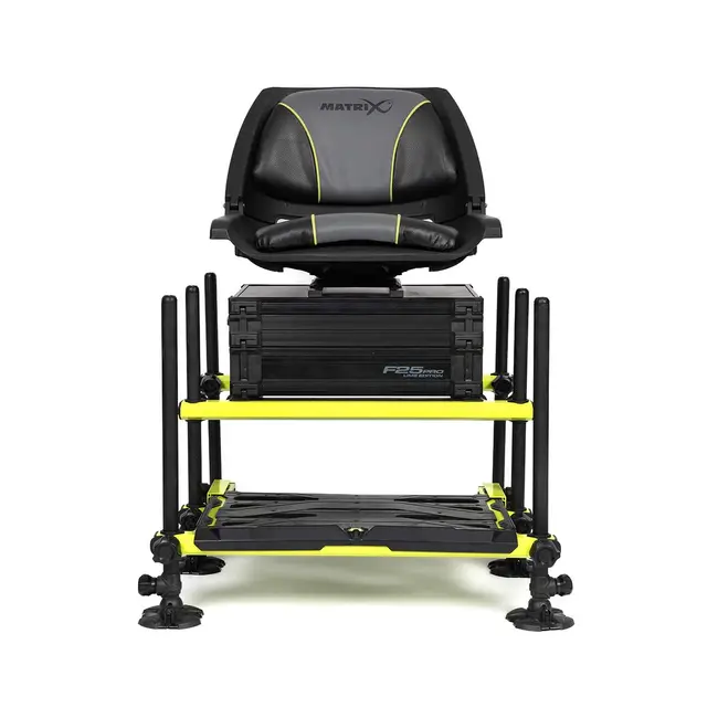 Scaun Modular Pescuit Matrix F25 Pro Swivel Seatbox Lime Edition