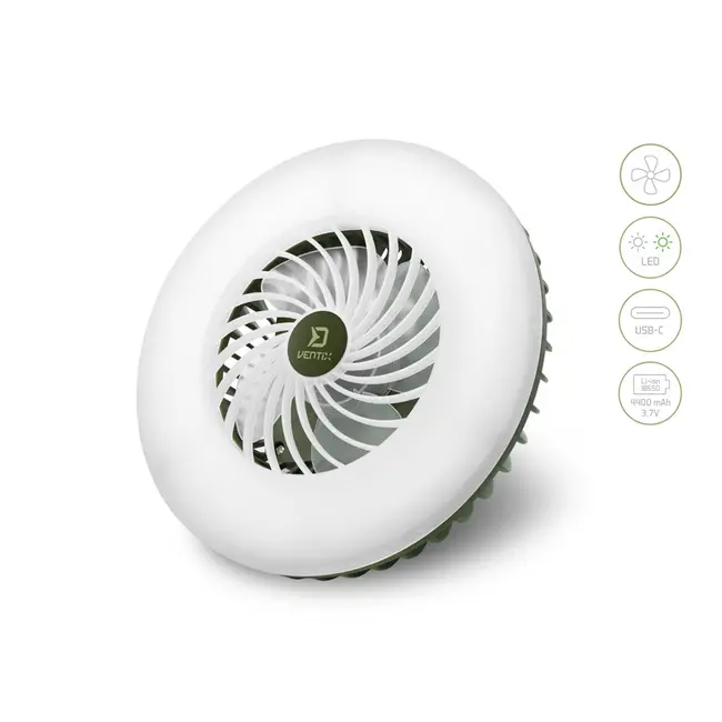 Ventilator cu Lampa Delphin VENTIX – LED 350lm, Power Bank 4400mAh