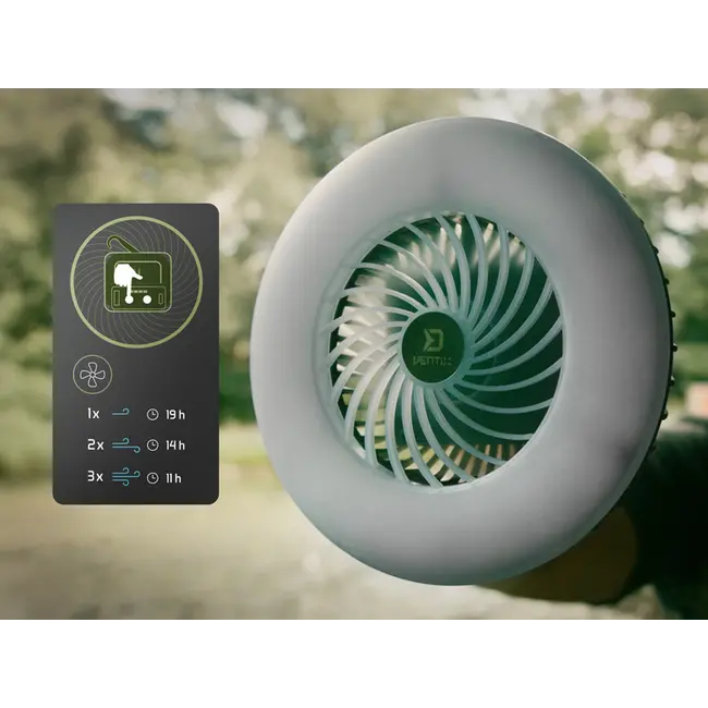 Ventilator cu Lampa Delphin VENTIX – LED 350lm, Power Bank 4400mAh