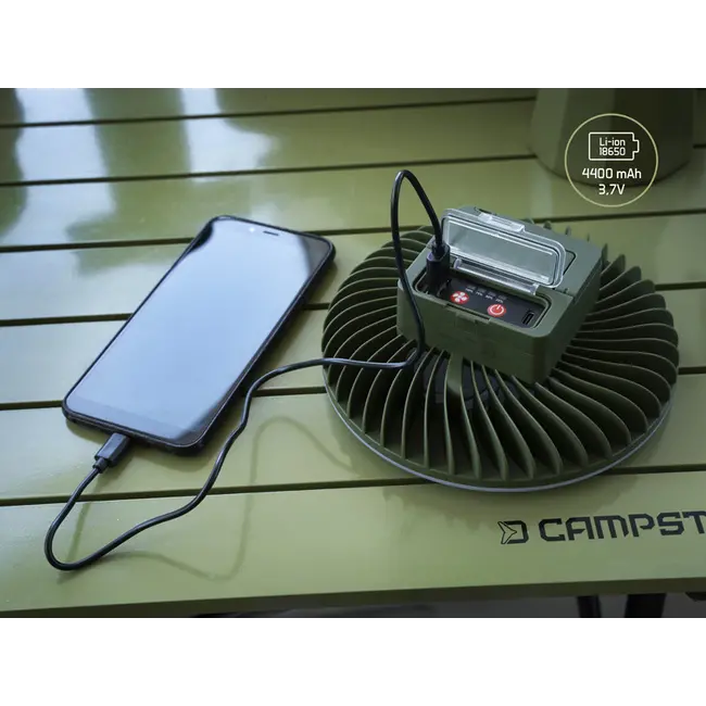 Ventilator cu Lampa Delphin VENTIX – LED 350lm, Power Bank 4400mAh