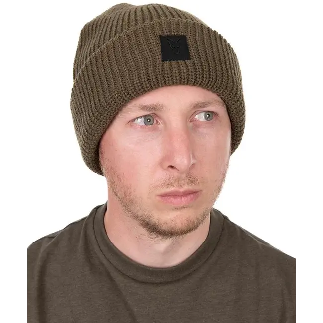 Caciula Fox Olive Merino Blend Beanie Hat