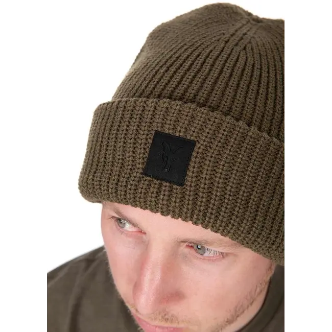 Caciula Fox Olive Merino Blend Beanie Hat