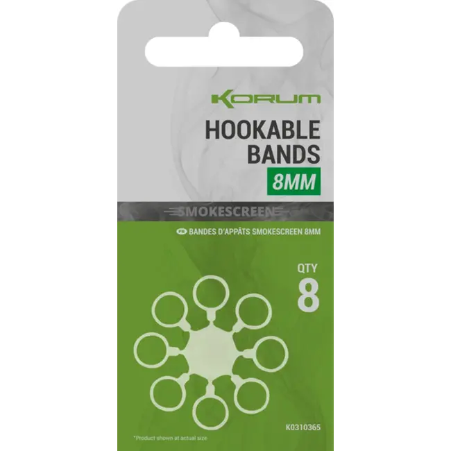 Inele Elastice Korum Smokescreen Hookable Bands