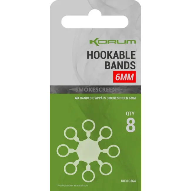 Inele Elastice Korum Smokescreen Hookable Bands