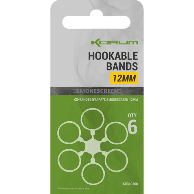 Inele Elastice Korum Smokescreen Hookable Bands