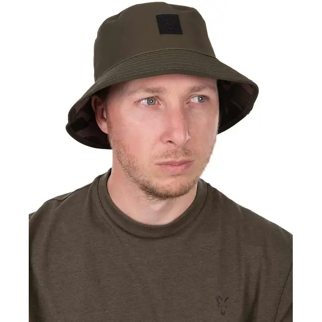 Palarie Fox Reversible Bucket Hat, Khaki-Camo