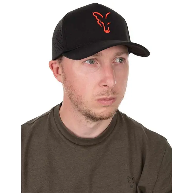 Sapca Fox Collection Baseball Cap, Black-Orange