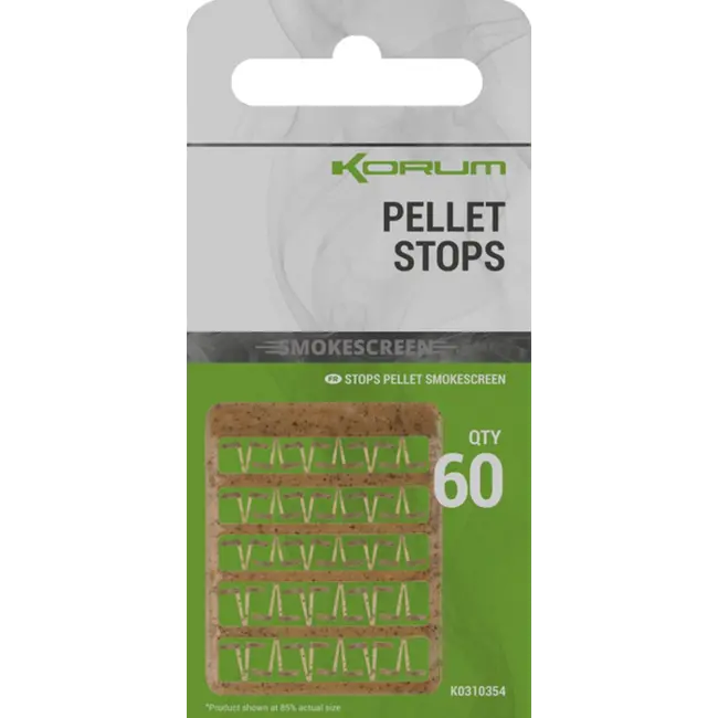 Stoppere Korum Smokescreen Pellet Stops, 60buc/plic