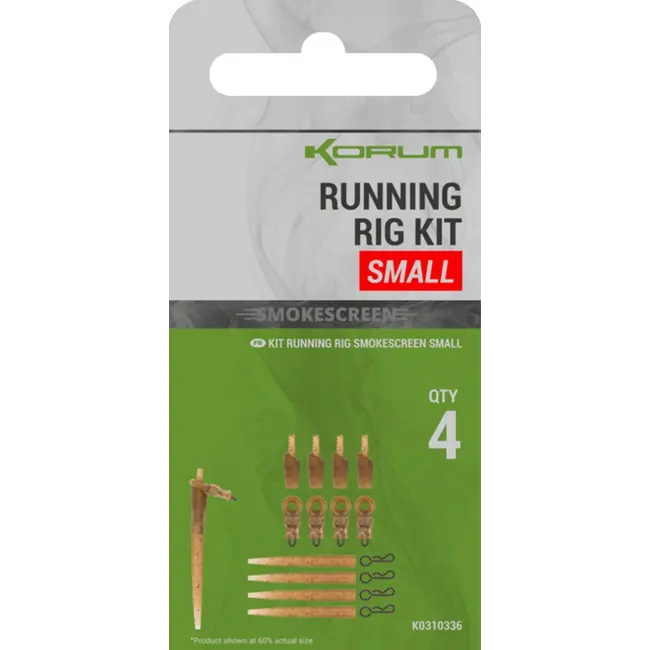 kit montura culisanta Korum Smokescreen Running Rig Kit – 4 buc/plic